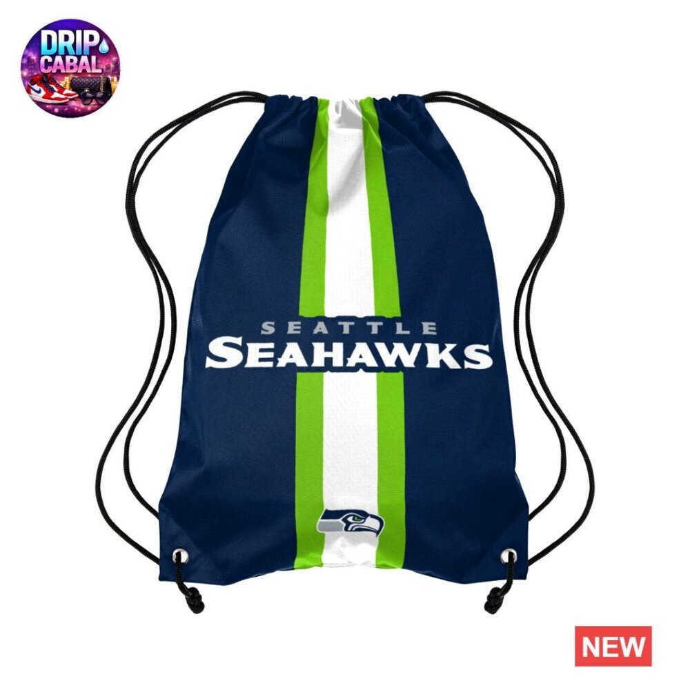 NFL Team Drawstring Backpack Officially Licensed Travel Gym Bag Sporty